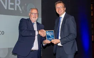 Invesco's Rod Ringrow, accepting the Asset manager award